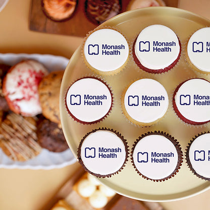30 Mini Cupcakes with Edible Logos Gift Box -  Cupcake Central