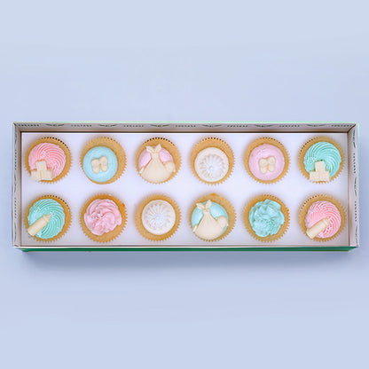 BOY Gender Reveal - 12 Cupcake Gift box -  Cupcake Central
