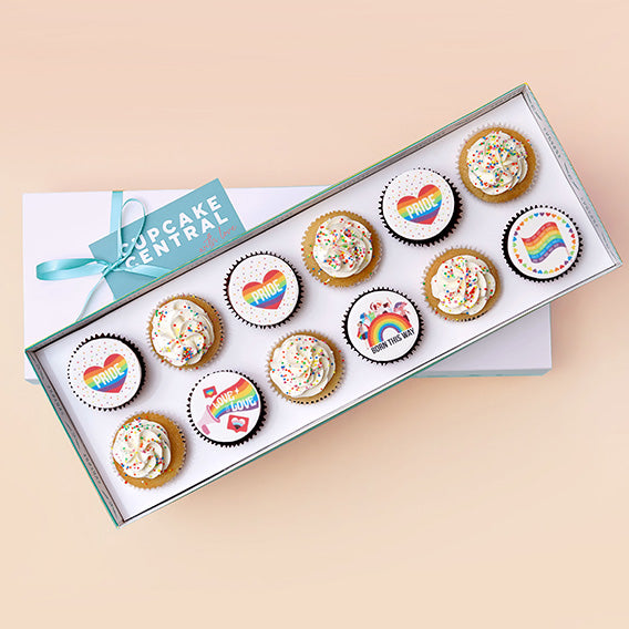 Love is Love! Pride Themed Cupcakes - Gift Box (VEGAN) -  Cupcake Central