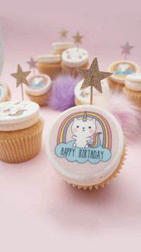Caticorn Themed Cupcakes - Gift Box (VEGAN) -  Cupcake Central