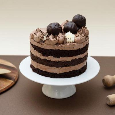 Chocolate Naked Cake - Vegan -  Cupcake Central